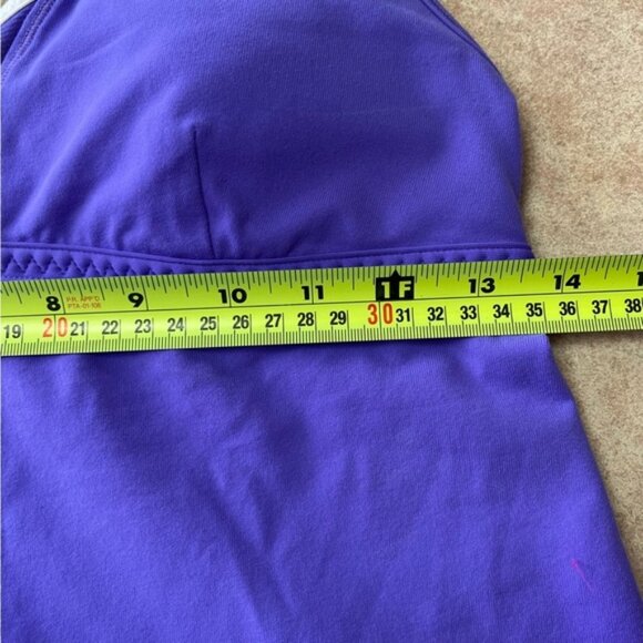 Lululemon Live Lightly Athletic Yoga Tank Power Purple / White - Picture 14 of 15